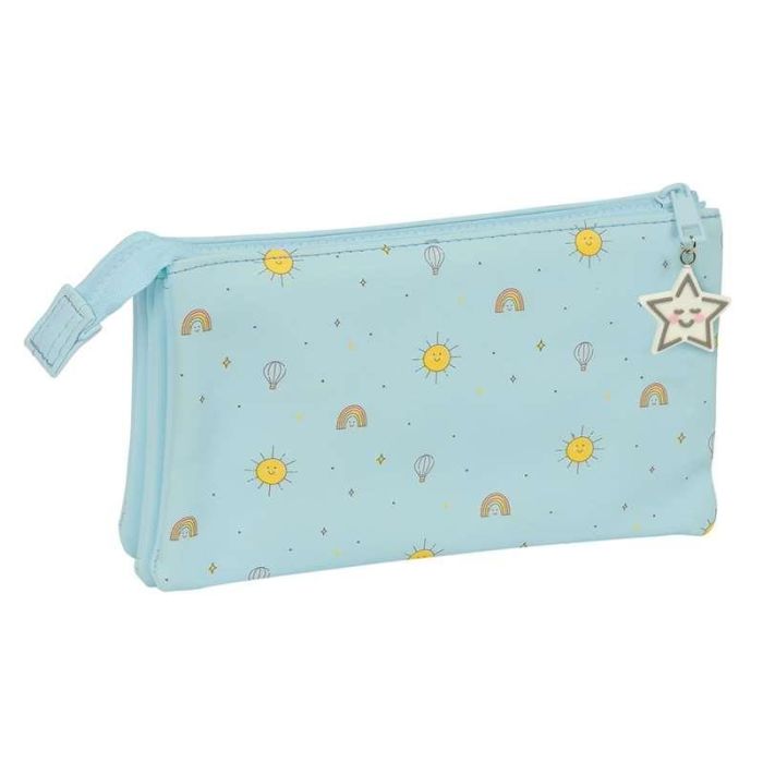 Portatodo Triple Mickey Mouse Clubhouse Baby Azul claro 22 x 12 x 3 cm 1 Portatodo Triple Mickey Mouse Clubhouse Baby Azul claro 22 x 12 x 3 cm 1