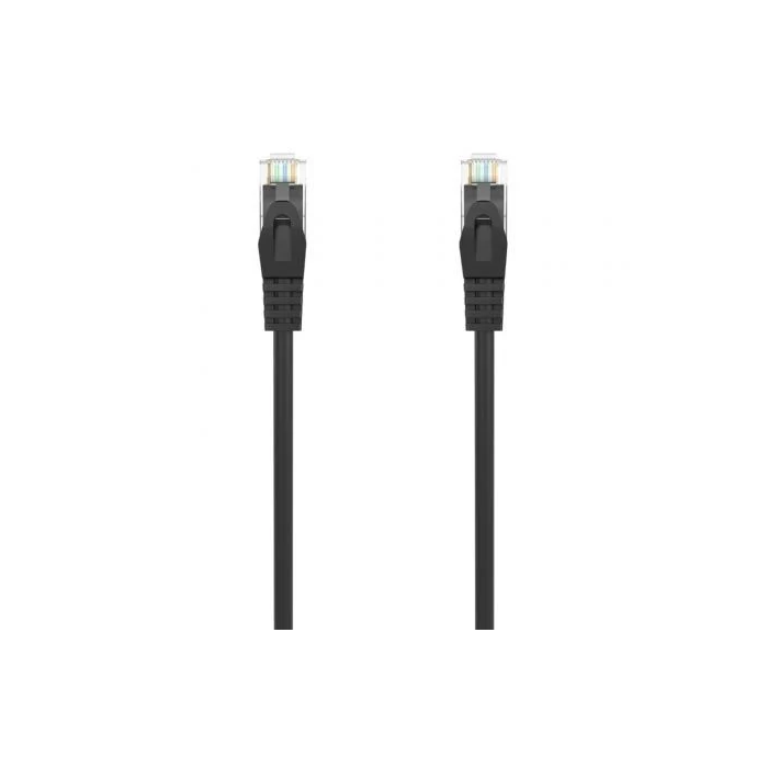 Aisens Cable de Red Latiguillo Rj45 LSZH Cat.6 UTP AWG24 Negro 0,5 M
