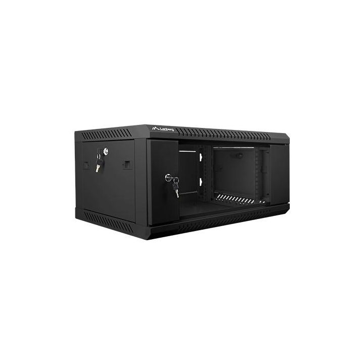 Lanberg WF01-6404-10B Armario Rack 4U 600x450mm Montaje en Pared Autoensamblable Negro IP20 Acero 1 Lanberg WF01-6404-10B Armario Rack 4U 600x450mm Montaje en Pared Autoensamblable Negro IP20 Acero 1
