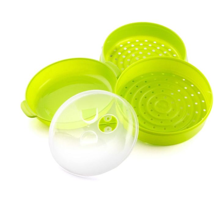 Vaporera Doble para Microondas Codowave InnovaGoods 2 Vaporera Doble para Microondas Codowave InnovaGoods 2