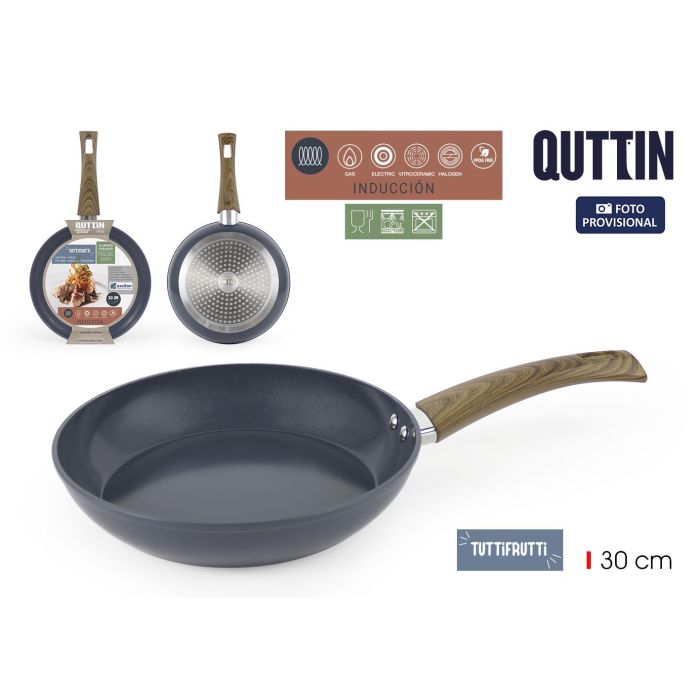 Sartén Inde 30 cm aluminio forjado inducción - Tuttifrutti Quttin (6 Unidades) Sartén Inde 30 cm aluminio forjado inducción - Tuttifrutti Quttin (6 Unidades)