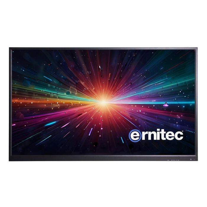 Ernitec Monitor de vigilancia 43" 4K UHD 3840x2160 TFT-LED 24/7 con 3x HDMI, DisplayPort y altavoces estéreo