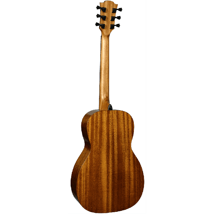 LAG Guitarra Acústica Parlor A/E Tramontane 98 Caoba Sólida Electroacústica 4