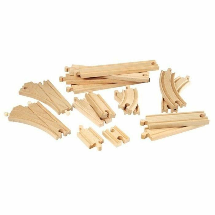 Brio World 33402 Caja de Evolución de 16 Rieles de Madera de Haya para Circuitos de Tren Brio: Rieles Rectos, Curvos y Puntos (+3 años) 2 Brio World 33402 Caja de Evolución de 16 Rieles de Madera de Haya para Circuitos de Tren Brio: Rieles Rectos, Curvos y Puntos (+3 años) 2