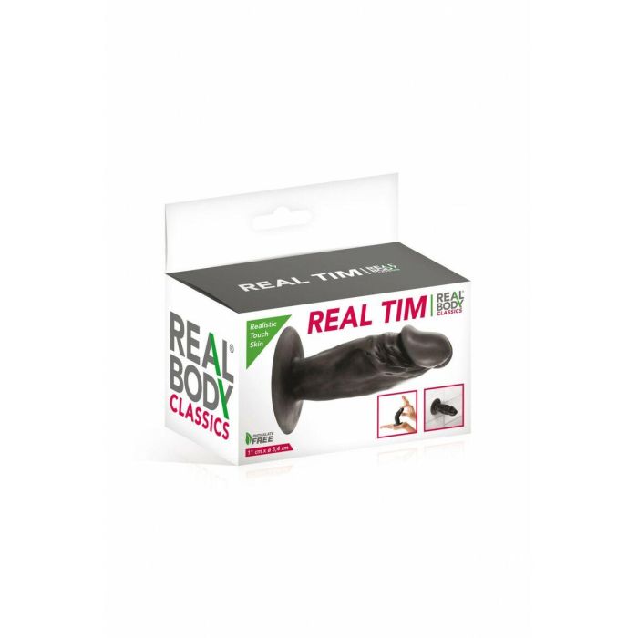 Consolador Realista Real Body Negro 11 cm 3 Consolador Realista Real Body Negro 11 cm 3