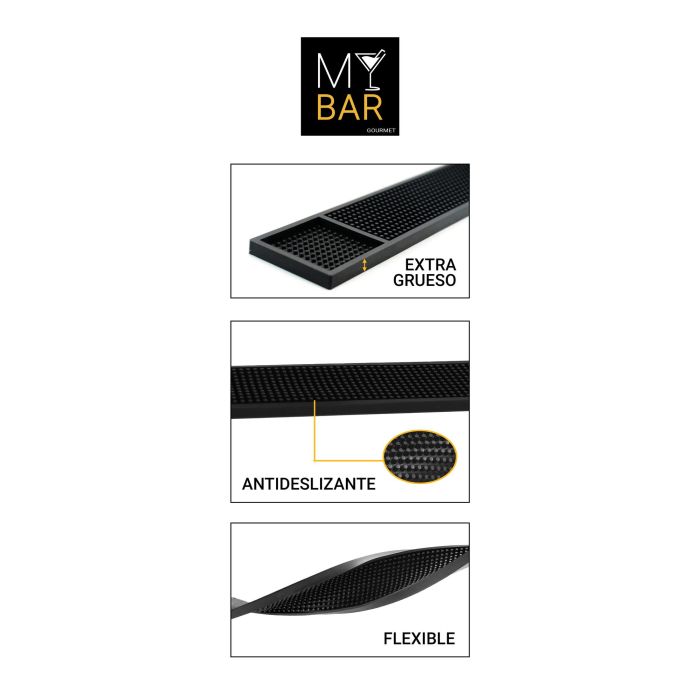 Tapete Escurridor De Vasos My Bar 62x9 cm - Inde (18 Unidades) 1 Tapete Escurridor De Vasos My Bar 62x9 cm - Inde (18 Unidades) 1