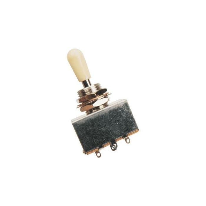 Switch De 3 Posiciones Para Les Paul - Botenera Blanca