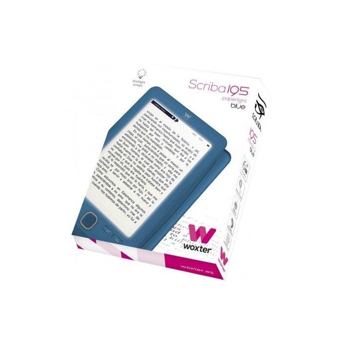 LECTOR DE LIBROS ELECTRÓNICO EBOOK WOXTER SCRIBA 195 PAPERLIGHT BLUE - 6"/15.24CM RETROILUMINADA - TINTA ELECTRÓNICA - RES 1024*758 - 4GB - BATERÍA 4 LECTOR DE LIBROS ELECTRÓNICO EBOOK WOXTER SCRIBA 195 PAPERLIGHT BLUE - 6"/15.24CM RETROILUMINADA - TINTA ELECTRÓNICA - RES 1024*758 - 4GB - BATERÍA 4