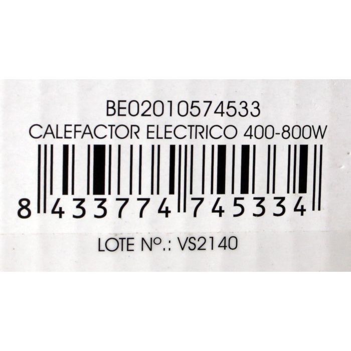 Calefactor Eléctrico Basic Home 400-800W (4 Unidades) 9 Calefactor Eléctrico Basic Home 400-800W (4 Unidades) 9