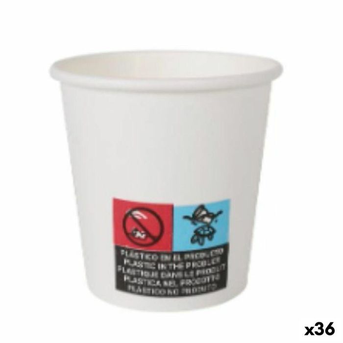 Set de Vasos Algon Cartón Desechables Blanco 36 Unidades 80 ml (100 Piezas) 0 Set de Vasos Algon Cartón Desechables Blanco 36 Unidades 80 ml (100 Piezas) 0