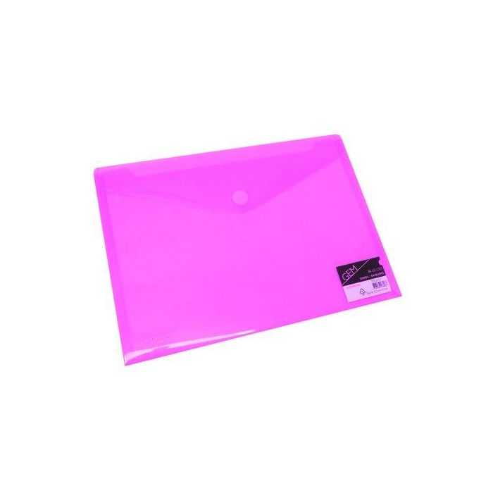 Dosier Sobre Databank Pp Velcro A4 Rosa (Set de 12)