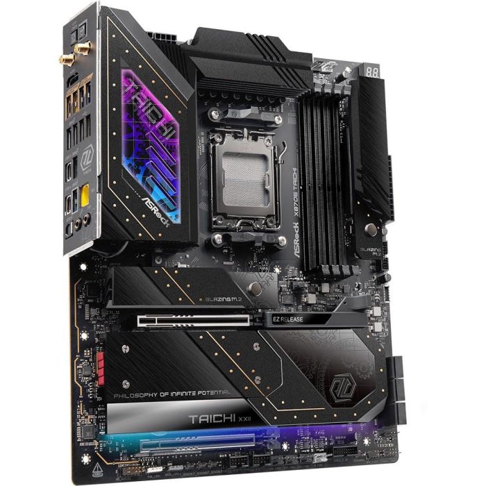 ASRock X870E Taichi AM5 ATX HDMI/USB-C DDR5 Placa Base para AMD Ryzen 7000/8000/9000, Wi-Fi 7, 2.5G/5G Ethernet 3 ASRock X870E Taichi AM5 ATX HDMI/USB-C DDR5 Placa Base para AMD Ryzen 7000/8000/9000, Wi-Fi 7, 2.5G/5G Ethernet 3