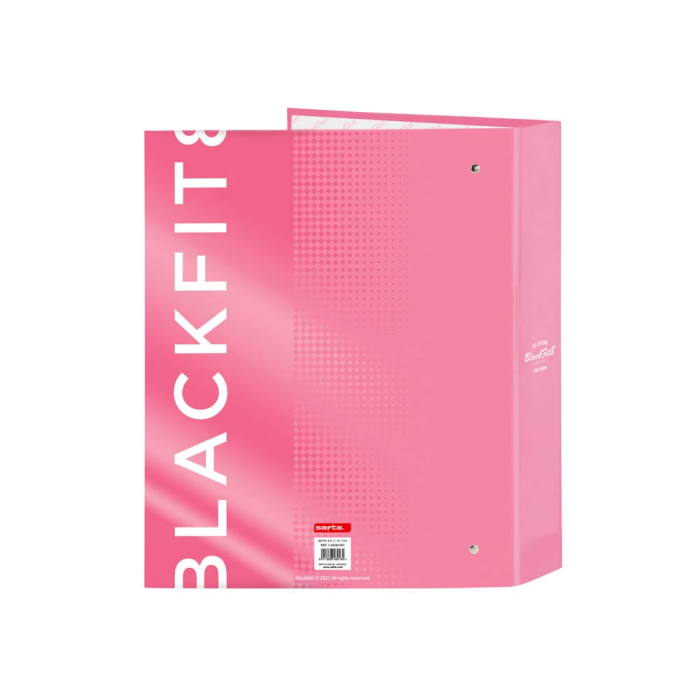 Carpeta de anillas BlackFit8 Glow up Rosa A4 27 x 33 x 6 cm 1