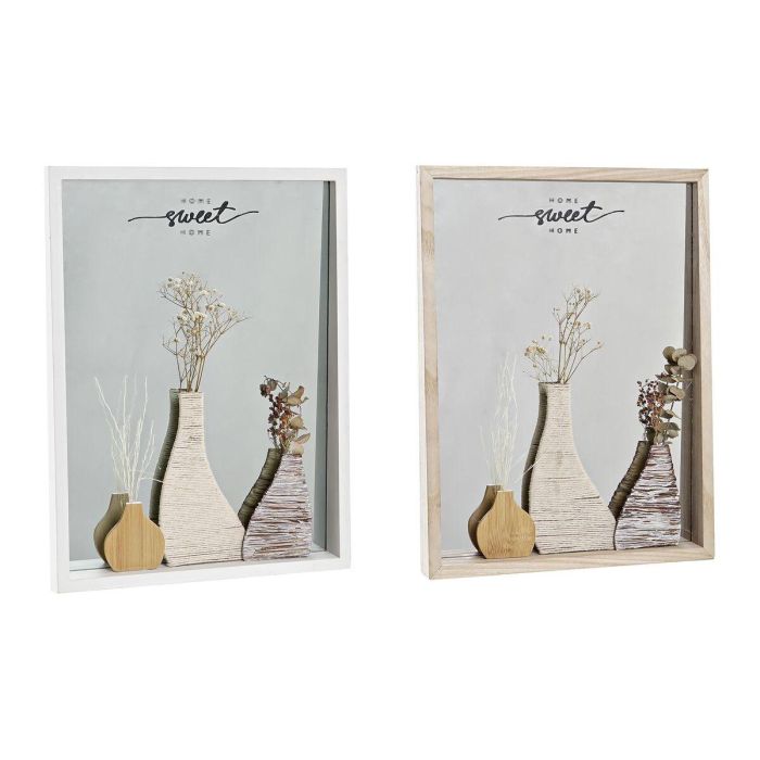 Espejo de pared DKD Home Decor Blanco Natural Cottage 30 x 4 x 40 cm (2 Unidades) (2 Piezas) 0 Espejo de pared DKD Home Decor Blanco Natural Cottage 30 x 4 x 40 cm (2 Unidades) (2 Piezas) 0