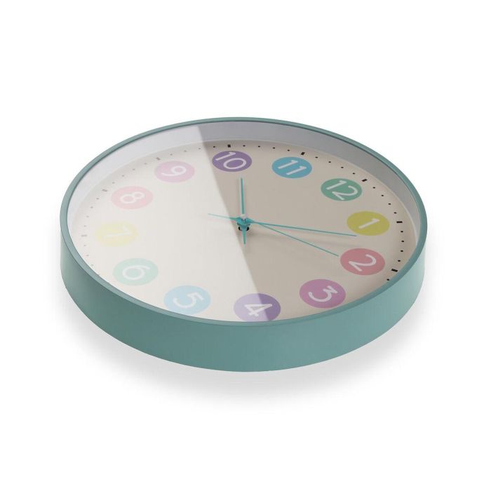 Reloj de Pared Versa Multicolor Plástico 30 x 30 x 4,5 cm 2 Reloj de Pared Versa Multicolor Plástico 30 x 30 x 4,5 cm 2
