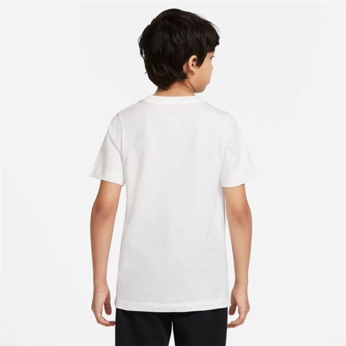 Camiseta de Manga Corta Infantil Nike DO1824-100 Blanco 3