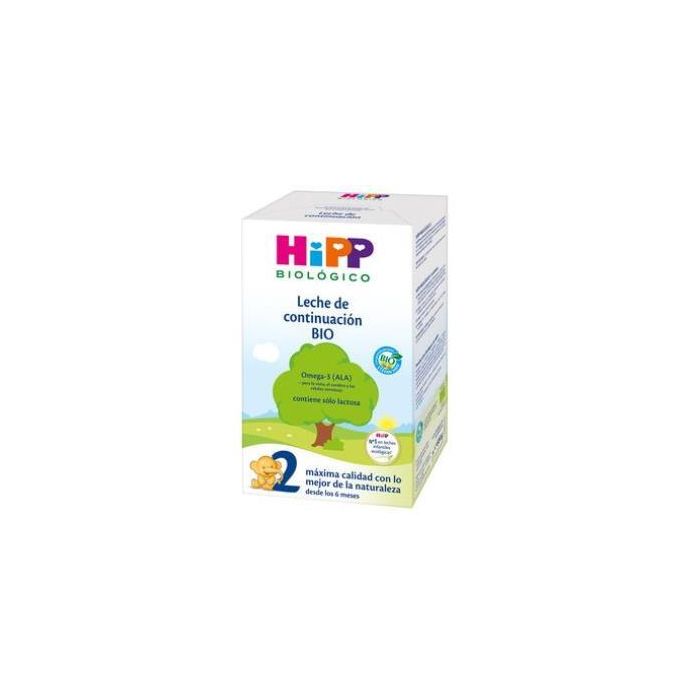 HIPP Leche 2 Continuación Bio 600g – Alimento Completo para Bebés desde los 6 Meses con Omega 3 y Vitaminas