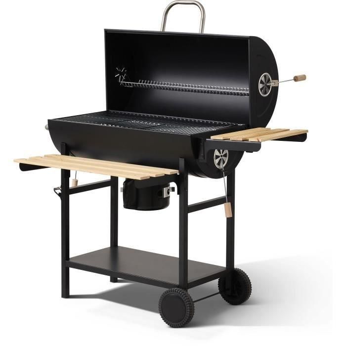 Barbacoa de carbón - CAJA DE COCCIÓN - MIKE EVOLUTION - 142 X 57 X 112 cm - Negro 2