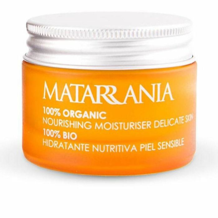 Matarrania Tratamiento Facial Hidratante y Nutritivo para Piel Sensible Reactiva, 100% Bio y Vegano con Aceite de Oliva 30 ml