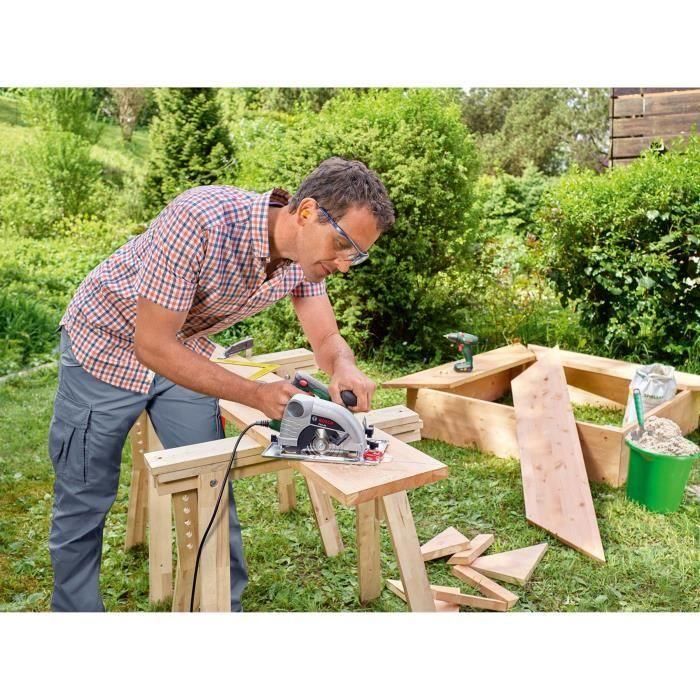 Bosch PKS 40 Sierra Circular Eléctrica de 850W, Compacta y Ligera para Cortes Precisos en Madera y Inglete, Profundidad 40mm 3 Bosch PKS 40 Sierra Circular Eléctrica de 850W, Compacta y Ligera para Cortes Precisos en Madera y Inglete, Profundidad 40mm 3