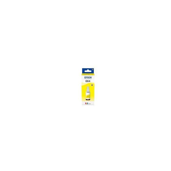 Epson Tinta Botella Amarillo EcoTank L355, 555, ET-2500, 2550, 2600, 4500, 14000 - Nº 664 Epson Tinta Botella Amarillo EcoTank L355, 555, ET-2500, 2550, 2600, 4500, 14000 - Nº 664