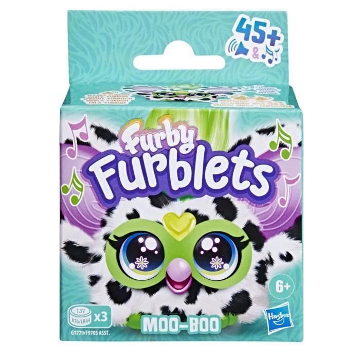 Furby Furblets Moo-Boo, mini peluche electrónico para niñas y niños, más de 45 sonidos, a partir de 6 años, serie 4, Hasbro 5