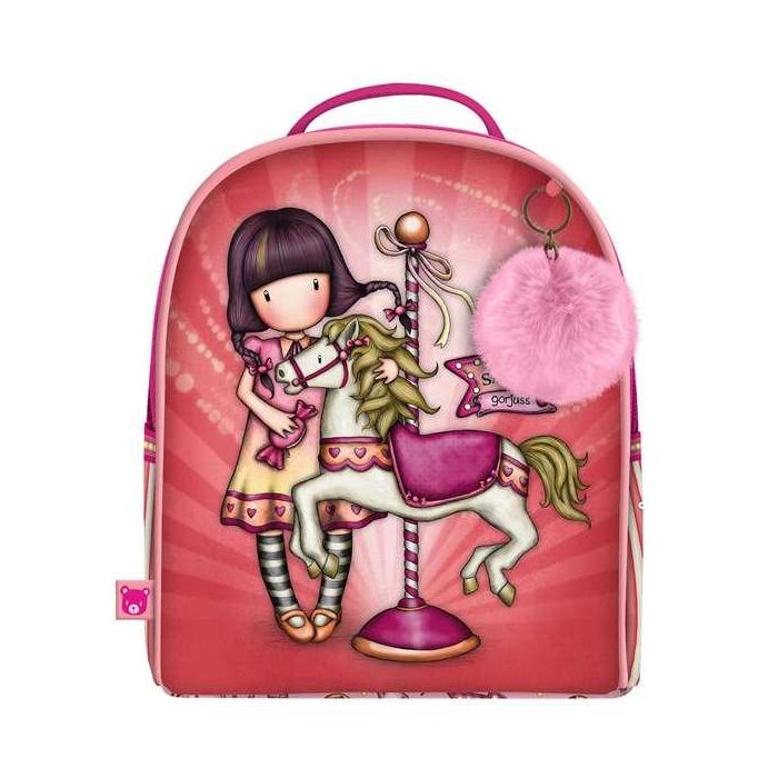 Mochila Escolar Gorjuss Carousel Salmón 20 x 22 x 10 cm 0 Mochila Escolar Gorjuss Carousel Salmón 20 x 22 x 10 cm 0