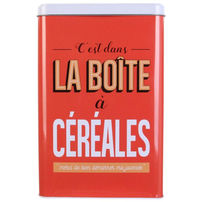 Cook Concept Bote Metal Cereales 16x10 cm; h.24,5 cm 2