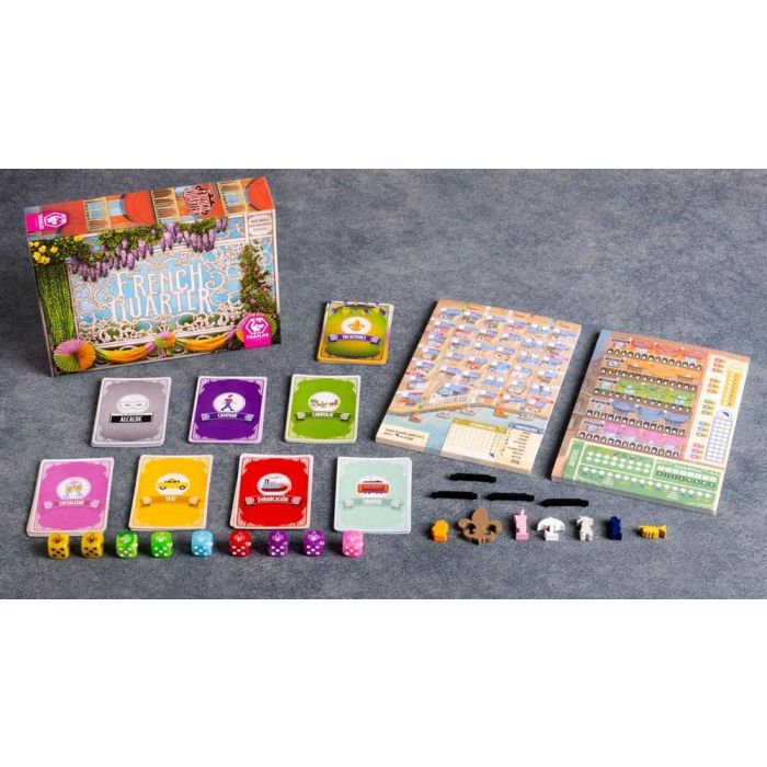 Transcend Games Juego de Mesa French Quarter - Juego Estratégico Ambientado en el Barrio Francés de Nueva Orleans para 1+ Jugadores 2