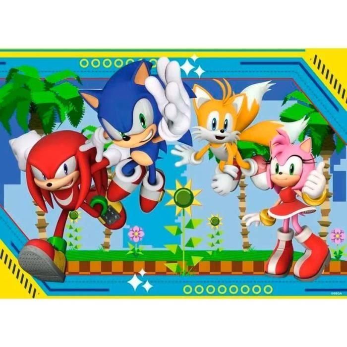 RAVENSBURGER Puzzle Sonic the Hedgehog XXL 100 piezas - 49x36cm para +6 años 1