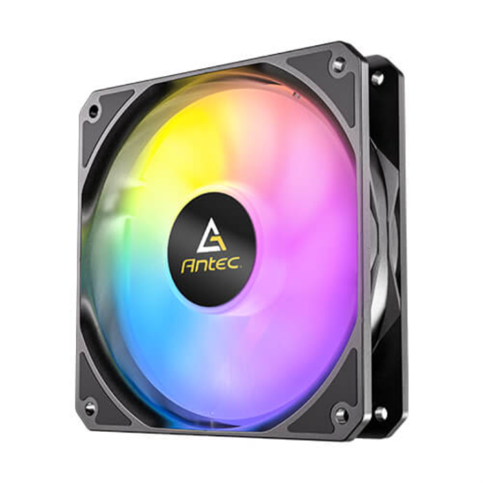 ANTEC P12 ARGB - Ventilador para ordenador, Negro, 120mm, Pack 3 unidades