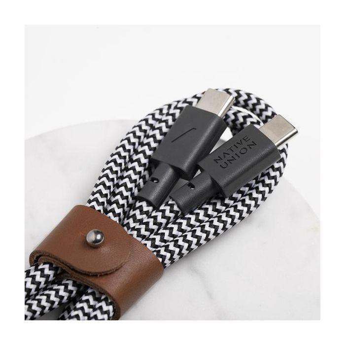 Native Union Belt Cable Type-C-C Zebra 1.2M 1 Native Union Belt Cable Type-C-C Zebra 1.2M 1