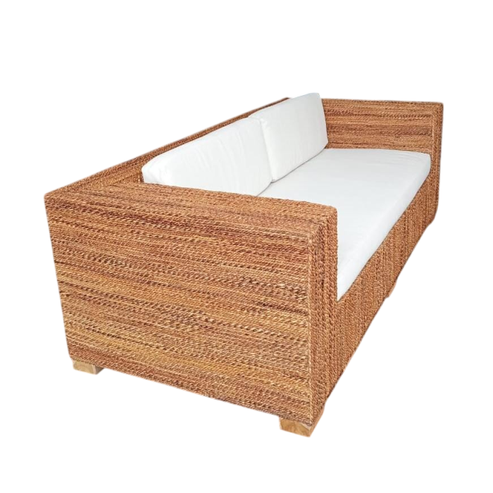 Sofa Item Home DKD Home Decor Natural Blanco 92 x 65 x 192 cm 1 Sofa Item Home DKD Home Decor Natural Blanco 92 x 65 x 192 cm 1