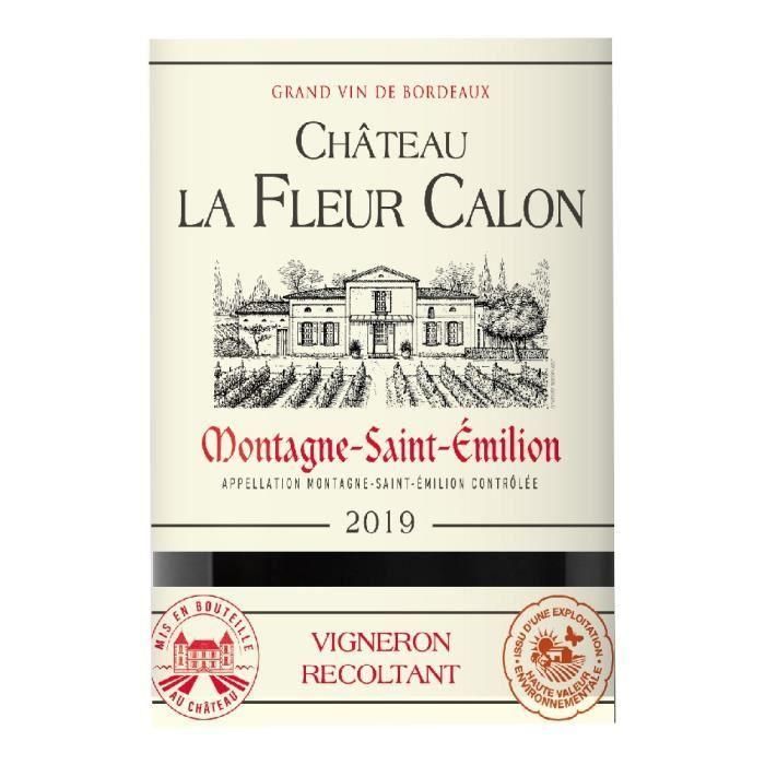 Château La Fleur Calon 2019 Montagne-Saint-Emilion - Vino tinto Burdeos 1 Château La Fleur Calon 2019 Montagne-Saint-Emilion - Vino tinto Burdeos 1