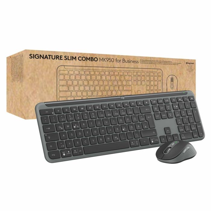 Logitech Signature Slim MK950 Teclado y Ratón Inalámbrico Combo para Negocios con Diseño Delgado y Productividad Elevada 11