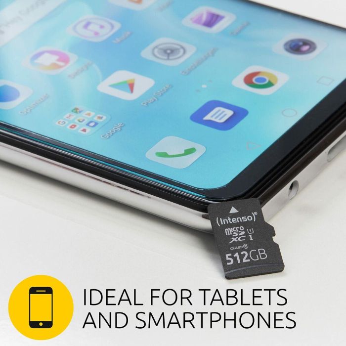 Intenso 3423493 Tarjeta de Memoria Micro SDXC UHS-I Premium 512GB Clase 10 hasta 45MB/s con Adaptador 4 Intenso 3423493 Tarjeta de Memoria Micro SDXC UHS-I Premium 512GB Clase 10 hasta 45MB/s con Adaptador 4