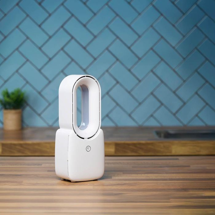 Ventilador recargable de mesa usb, sin aspas, 3 velocidades 4 Ventilador recargable de mesa usb, sin aspas, 3 velocidades 4