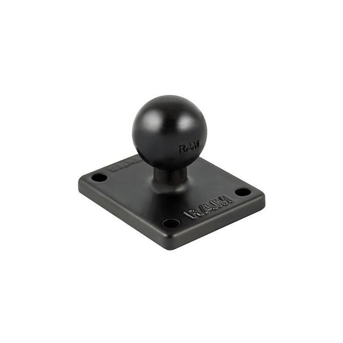 RAM Mounts RAM-B-347U - Adaptador de Bola con Placa AMPS y Patrón Universal de 4 Agujeros para Montajes 1