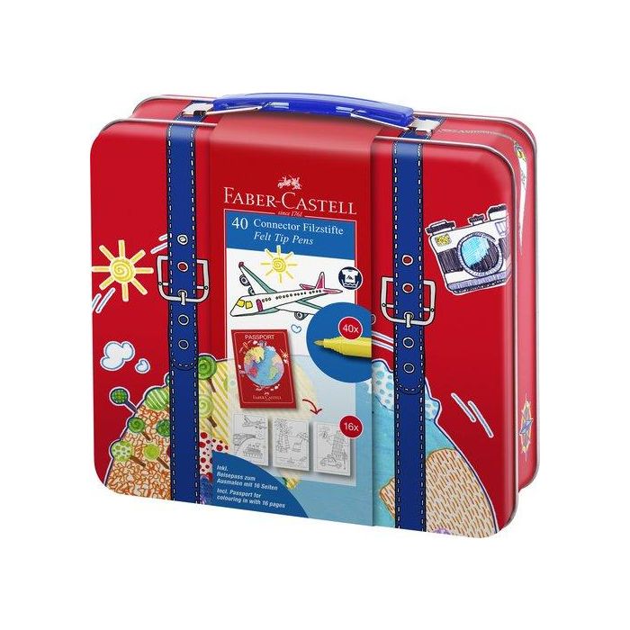 Rotulador Faber Castell Connector Maletin De Viaje De 40