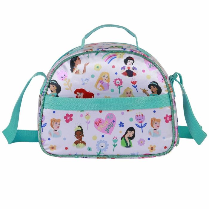 Disney Princesas Bolsa Portamerienda 3D Rainbows con Forro Isotérmico, Multicolor 2