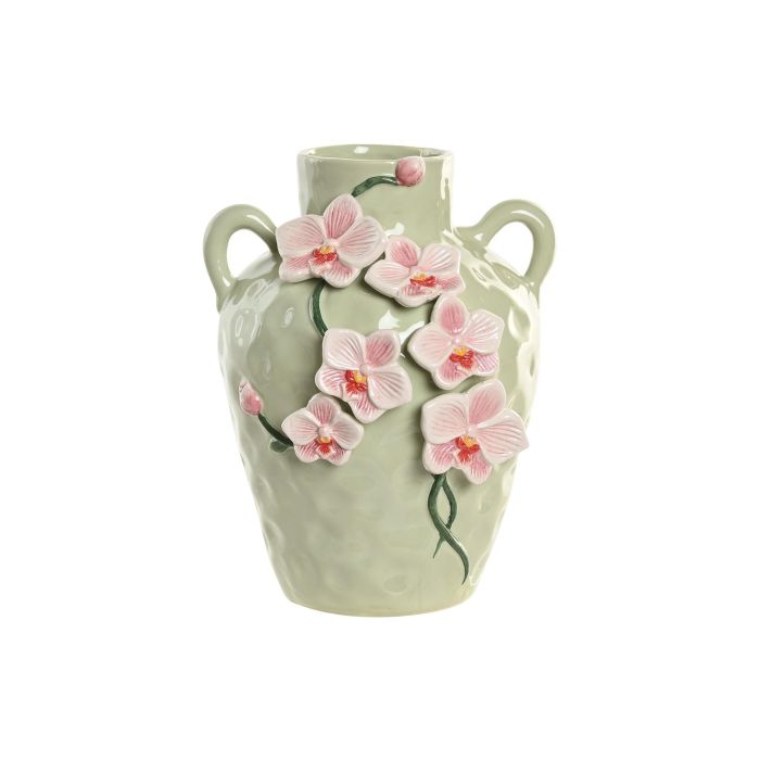 Jarron Oriental DKD Home Decor Rosa Verde 21 x 27 x 21 cm 0 Jarron Oriental DKD Home Decor Rosa Verde 21 x 27 x 21 cm 0
