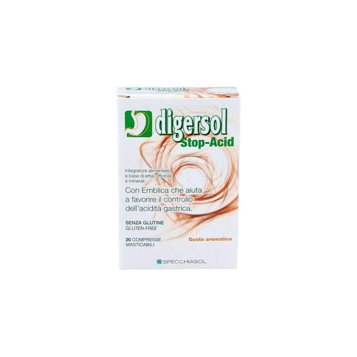 SPECCHIASOL Digersol 20 Comprimidos Masticables para Acidez y Digestión