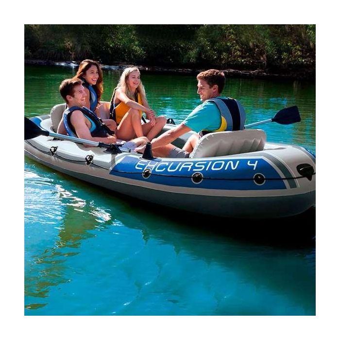 Barca excursion 4 personas con 2 remos aluminio y bomba incluido 315x165x43cm 2 Barca excursion 4 personas con 2 remos aluminio y bomba incluido 315x165x43cm 2