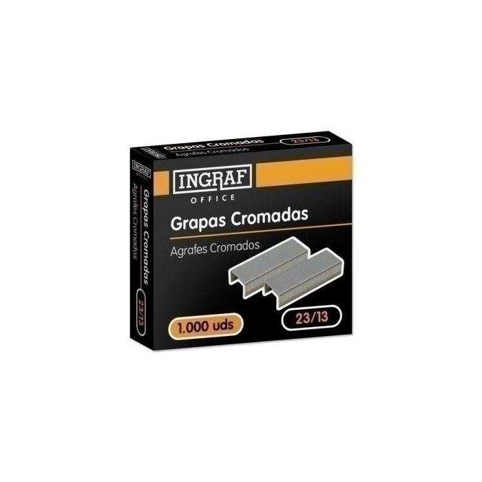 Grapas Office Gruesos 23/13 Galvanizadas Caja De 1000