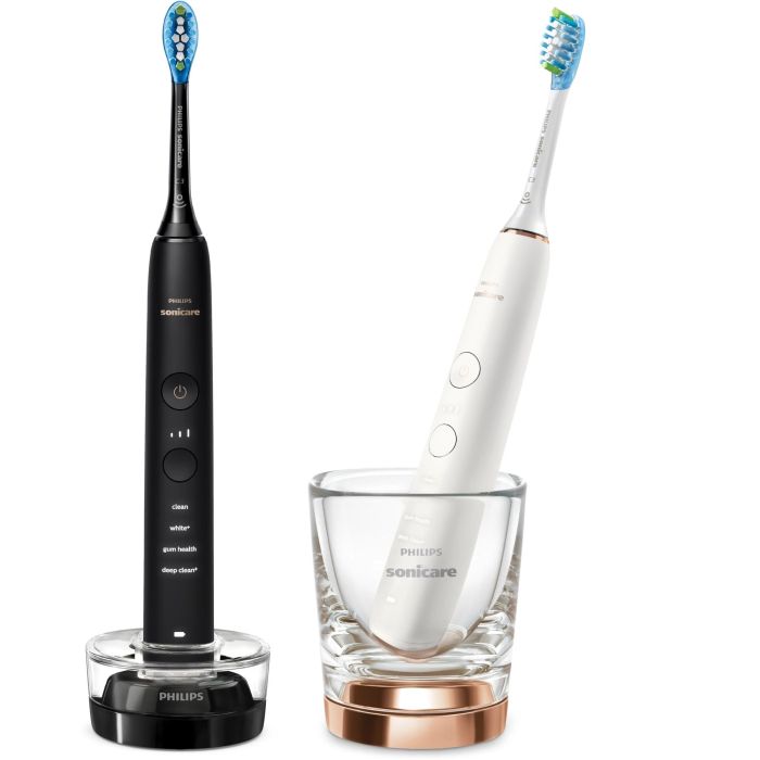 Philips HX9914/57 Sonicare DiamondClean 9000 Cepillo Dental Sónico Recargable para Adultos, 5 Modos: Cuidado Diario, Limpieza Profunda, Encías, Blanqueador, Negro/Blanco 1