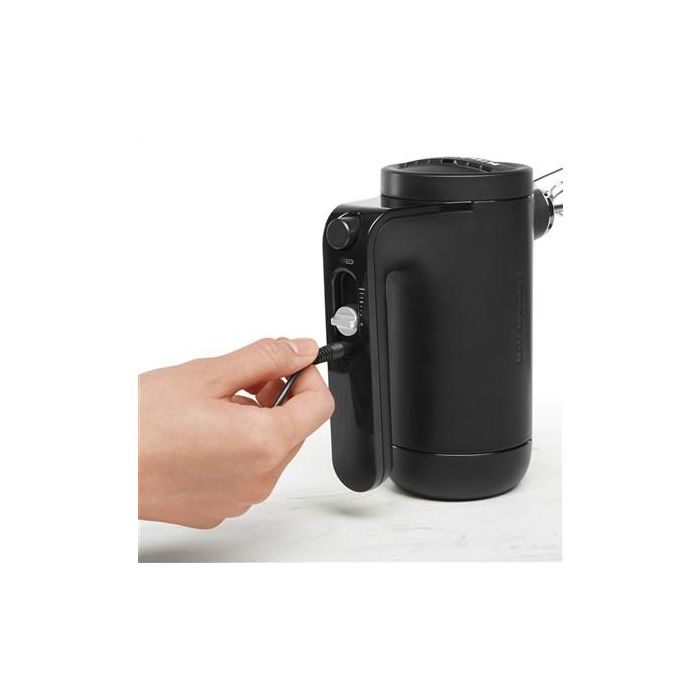 Kitchenaid 5KHMB732 EBM Batidora Amasadora Inalámbrica, 7 Velocidades, Varillas Turbo de Acero Inoxidable, Negro Mate 4 Kitchenaid 5KHMB732 EBM Batidora Amasadora Inalámbrica, 7 Velocidades, Varillas Turbo de Acero Inoxidable, Negro Mate 4