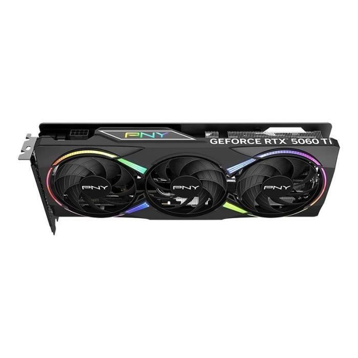 PNY PNY0751492795621 Tarjeta Gráfica GeForce RTX 5060 Ti 8GB, ARGB, Overclocked, Triple Fan, DLSS 4 5