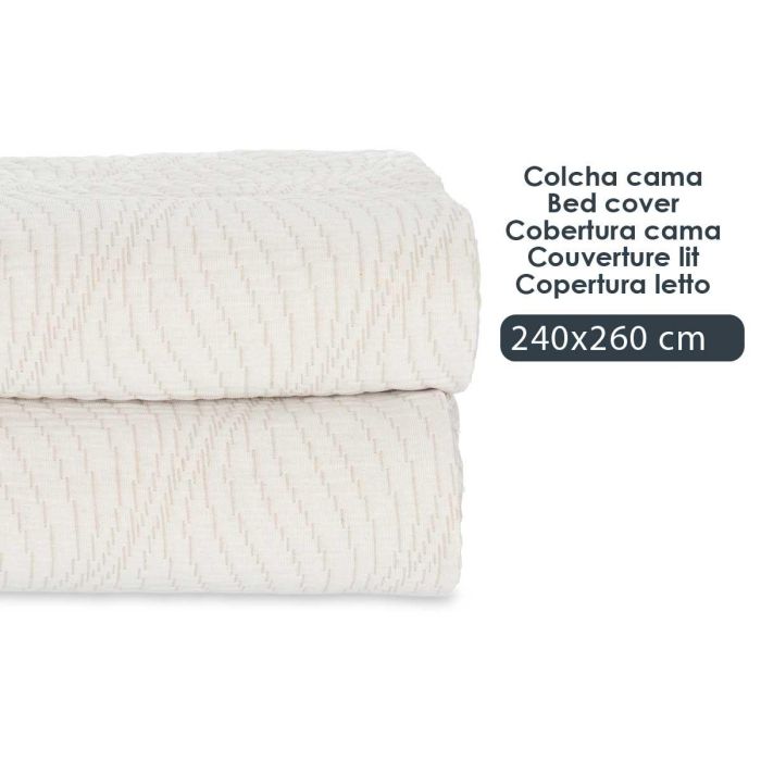 Colcha Cama Agua Beige 240X260Cm Giftdecor (4 Unidades) 3 Colcha Cama Agua Beige 240X260Cm Giftdecor (4 Unidades) 3