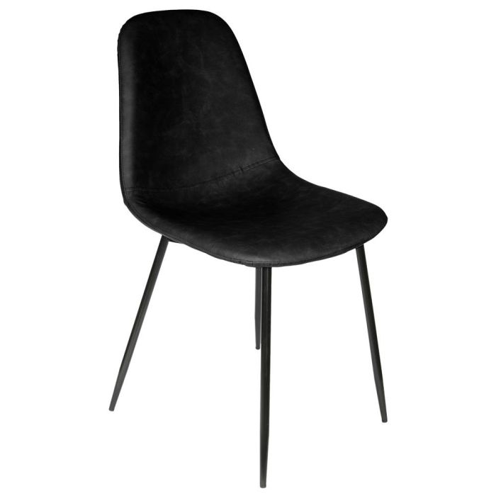 Home Deco Factory Silla Amber Negra Estilo Industrial - Madera y Hierro - 54,2x43,7x85,5 cm 0 Home Deco Factory Silla Amber Negra Estilo Industrial - Madera y Hierro - 54,2x43,7x85,5 cm 0
