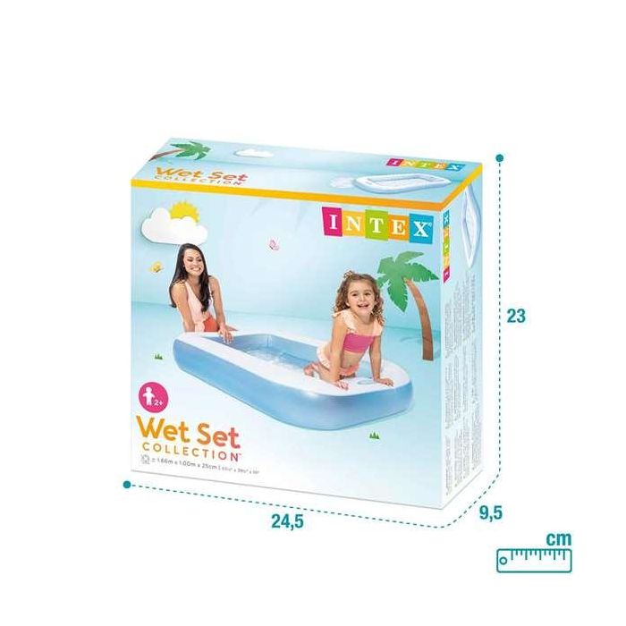 Piscina hinchable bebé rectangular (capacidad 90 litros) (+2 años) 166x100x25cm 6 Piscina hinchable bebé rectangular (capacidad 90 litros) (+2 años) 166x100x25cm 6